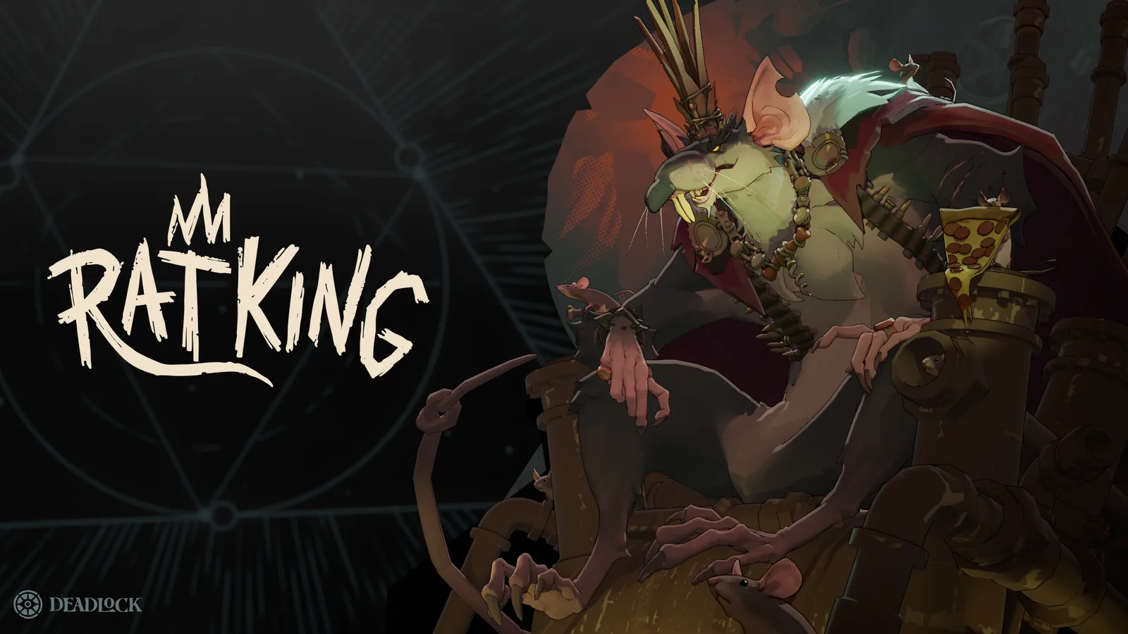Valve Rat King announcement artwork showing Rat King seated with several rats