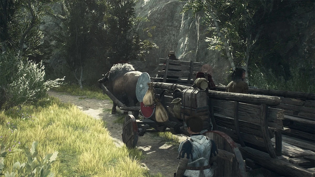 Official screenshot of oxcart travel